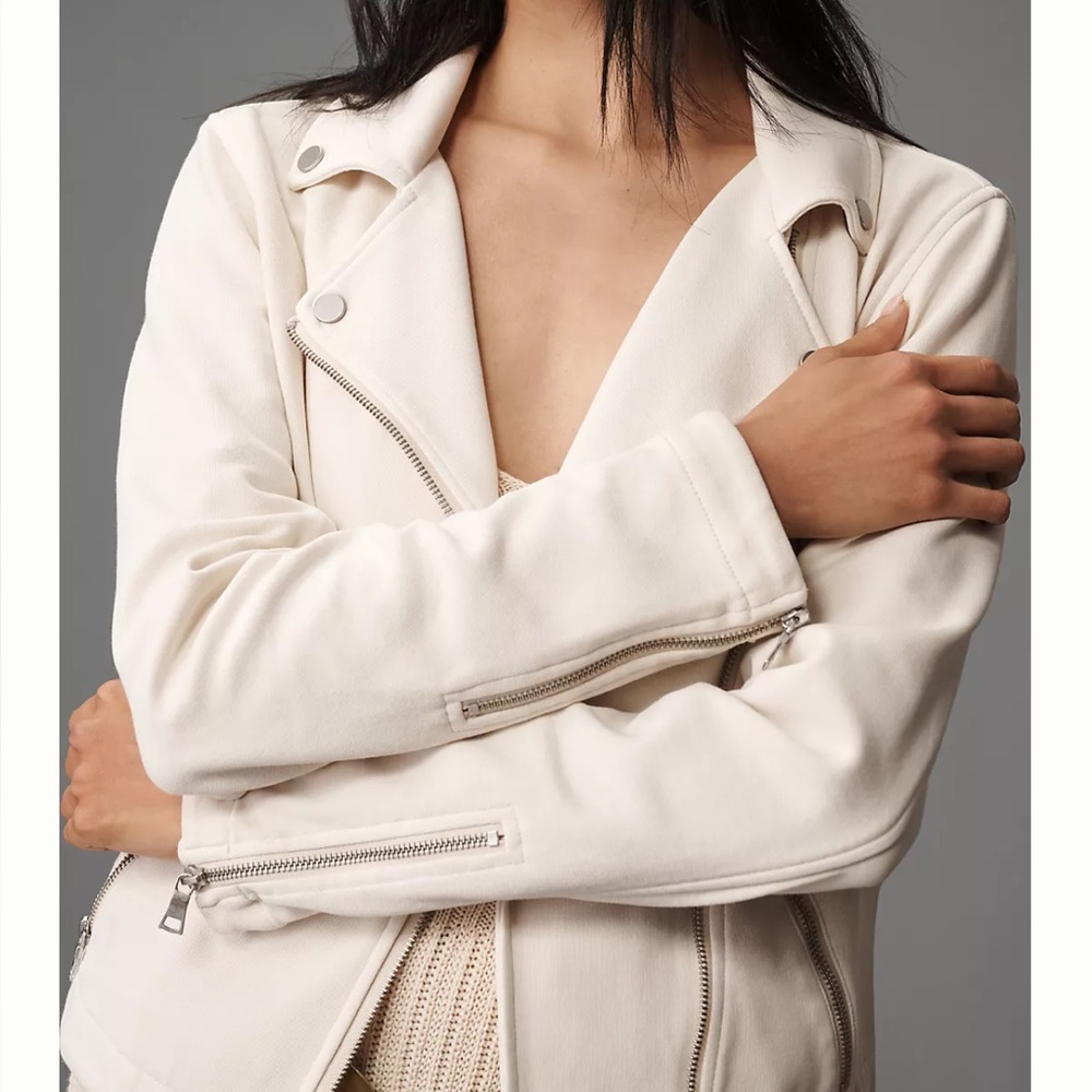 NWT Anthropologie Saige Knit Moto Jacket, sz XXS!